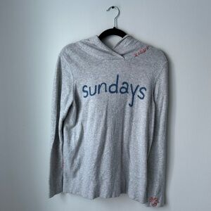 Sundance Sundays gray‎ wool blend hoodie sweater